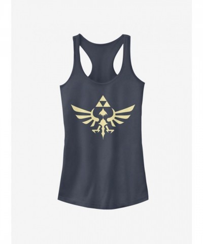 Nintendo Triumphant Triforce Blue Tank Top for Girls
