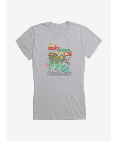 Teenage Mutant Ninja Turtles Only Here For The Pizza - Junior T-Shirt