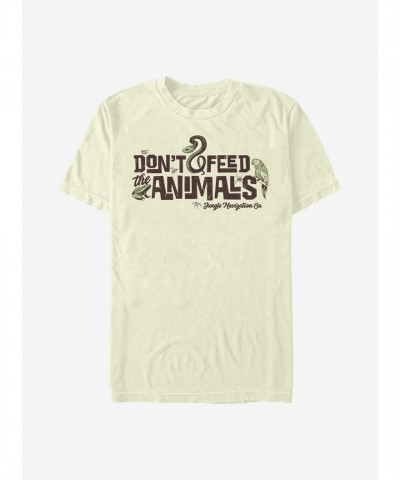 Disney Jungle Cruise T-Shirt - "Don't Feed The Animals" - Men's Beige