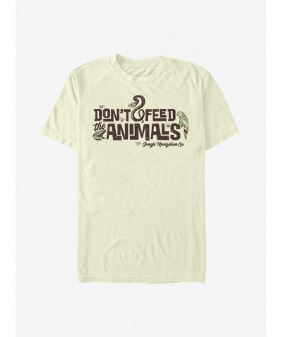 Disney Jungle Cruise T-Shirt - "Don't Feed The Animals" - Men's Beige