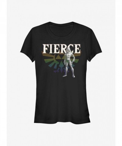 The Legend of Zelda Shiek Fierce Girls T-Shirt - Junior Black