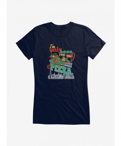 Teenage Mutant Ninja Turtles Only Here For The Pizza - Junior T-Shirt