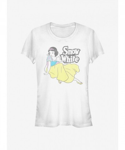 Disney Classic Snow White T-Shirt - Lightweight Cotton White
