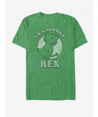 Disney Toy Story Nervous Rex T-Shirt - Men's Unisex Green