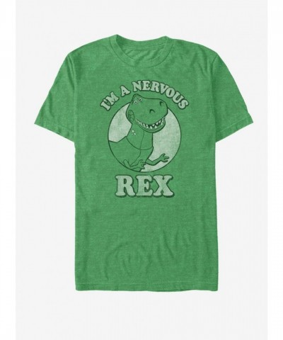 Disney Toy Story Nervous Rex T-Shirt - Men's Unisex Green