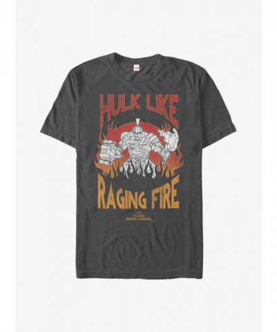 Marvel Hulk Ignite T-Shirt - Grey Men's Size