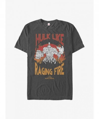 Marvel Hulk Ignite T-Shirt - Grey Men's Size