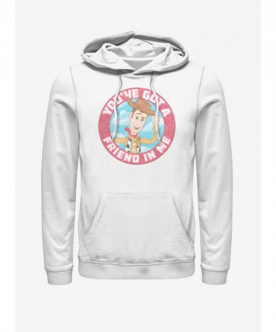 Disney Pixar Toy Story Men's Woody Hoodie - White
