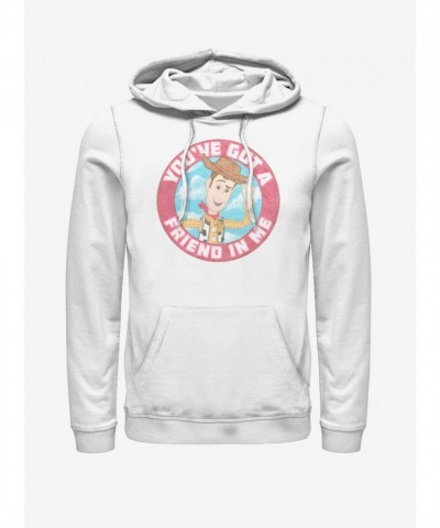 Disney Pixar Toy Story Men's Woody Hoodie - White