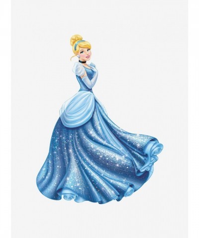 Disney Cinderella Glamorous Peel & Stick Wall Decal, 29.5x40 Inch, USA Made