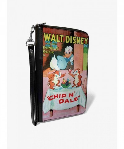 Disney Chip and Dale Stylish Zip-Around Wallet for Disney Fans