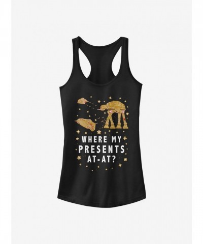 Star Wars Inspired Girls' At-At Black Tank Top