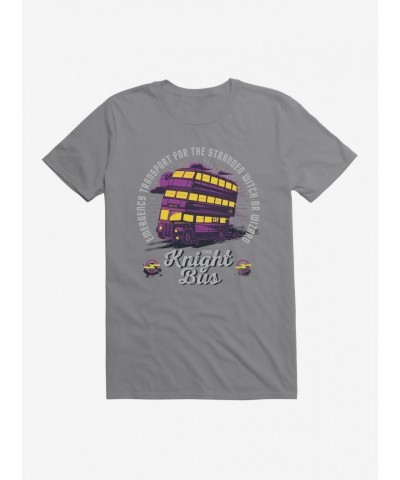 Harry Potter Knight Bus Graphic T-Shirt - Unisex Grey