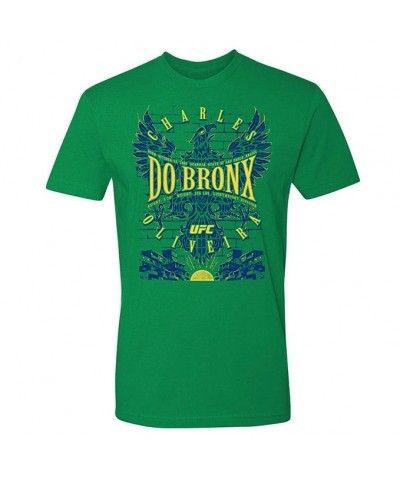 Charles Oliveira "Do Bronx" Soft Cotton Men's Green T-Shirt