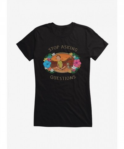 Rick And Morty Jerry T-Shirt for Girls - Lightweight Cotton