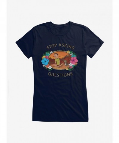 Rick And Morty Jerry T-Shirt for Girls - Lightweight Cotton