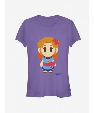 Nintendo Zelda Link's Awakening Marin Avatar Tee - Purple Junior Size