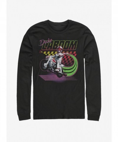 Disney Toy Story 4 Breakneck Speed Long Sleeve Shirt for Men - Black