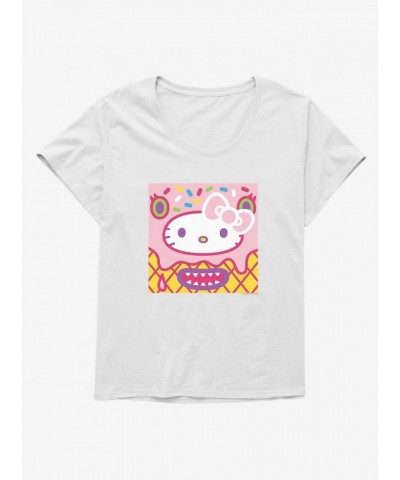Hello Kitty Soft Kaiju Cone T-Shirt for Women Plus Sizes