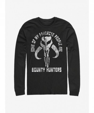 Mandalorian Mythosaur Skull Long-Sleeve Tee for Men - Black