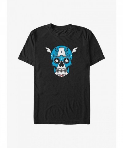 Marvel Captain America Big & Tall T-Shirt in Black - Unisex