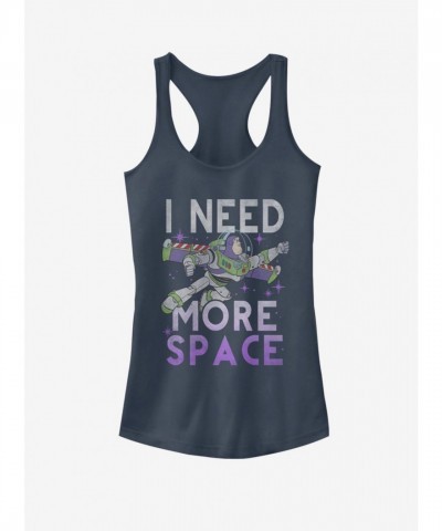 Disney Toy Story More Space Girls Blue Cotton Tank Top