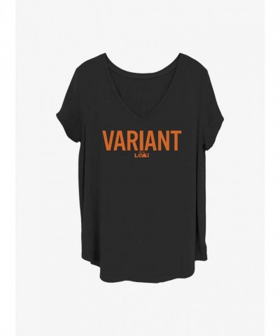 Marvel Girls Plus Size T-Shirt - Loki Variant, Black