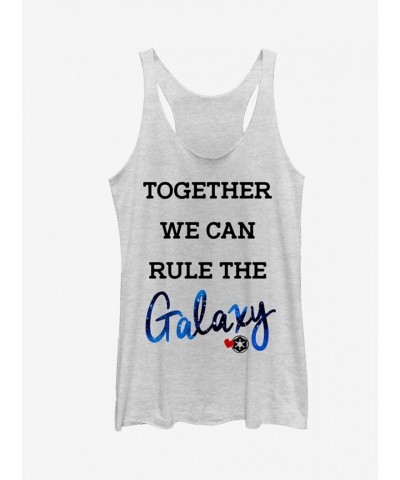 Star Wars Valentine's Day Women's Racerback Tank - White