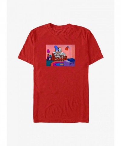 The Simpsons Red Couch Treehouse Intro T-Shirt for Men