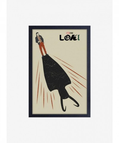 Marvel Loki Long Shadow MDF Wood Framed Wall Art for Fans