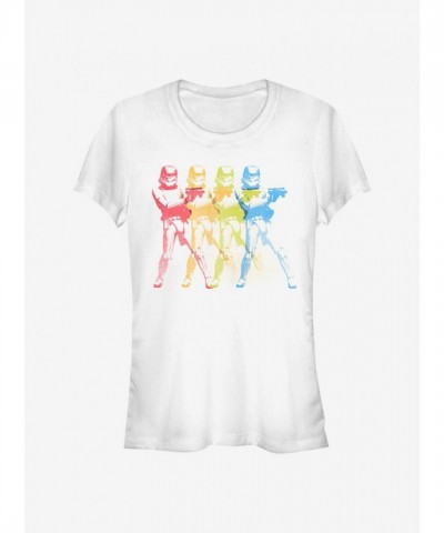 Star Wars Xerox Trooper Girls T-Shirt in White - Lightweight Cotton