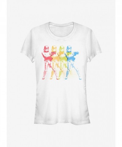 Star Wars Xerox Trooper Girls T-Shirt in White - Lightweight Cotton
