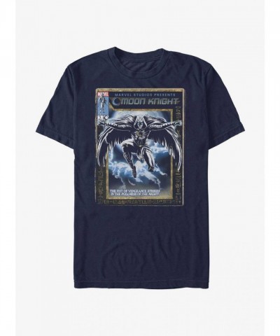 Marvel Moon Knight Blue Cover Knight Lightweight T-Shirt for Men