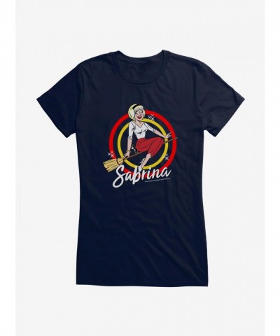 Archie Comics Official Sabrina Witch Broom Girls T-Shirt