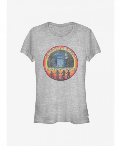 Stranger Things Castle Byers Girls Lightweight T-Shirt - Grey