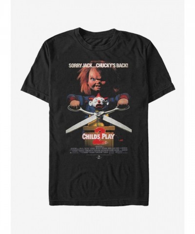 Chucky Child's Play II Black T-Shirt - Men's Size