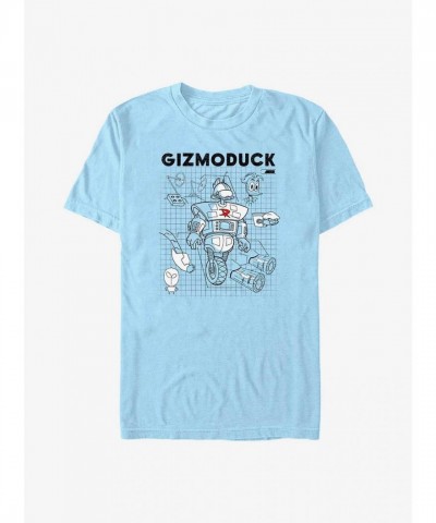 Disney Ducktales Gizomoduck Schematic Design Unisex T-Shirt