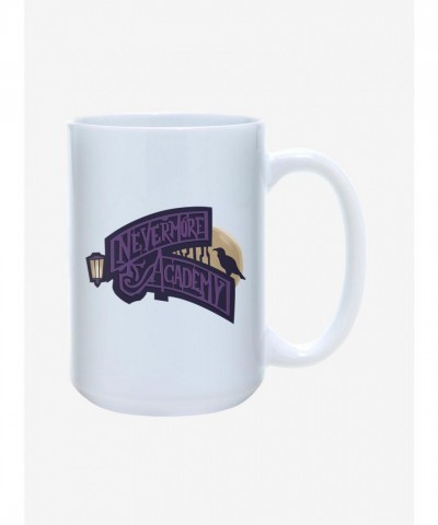 Wednesday Nevermore Academy White Ceramic Mug - 15oz Glossy Finish