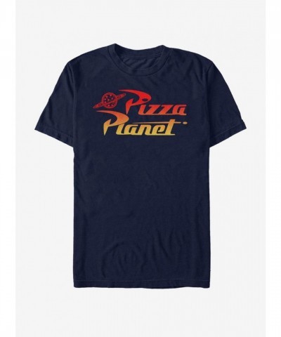 Disney Pixar Toy Story Pizza Planet Gradient T-Shirt for Men - Blue