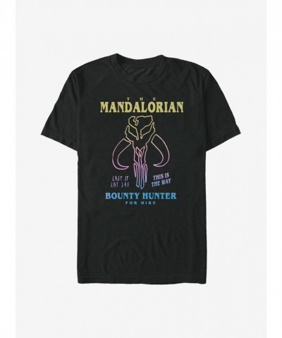 Mandalorian Bounty Hunter T-Shirt - Black for Men