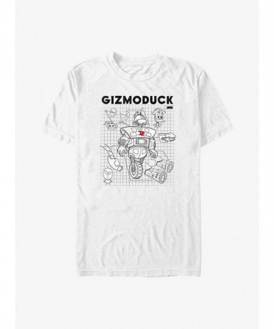 Disney Ducktales Gizomoduck Schematic Design Unisex T-Shirt