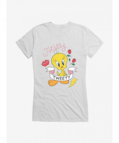 Totally Tweety Girls T-Shirt by Looney Tunes - Junior Sizes