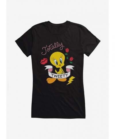 Totally Tweety Girls T-Shirt by Looney Tunes - Junior Sizes