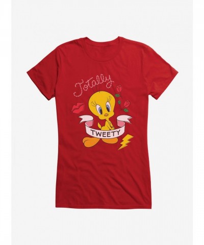 Totally Tweety Girls T-Shirt by Looney Tunes - Junior Sizes