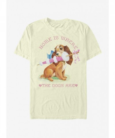 Disney Lady And The Tramp T-Shirt for Men: Cozy Home is Where