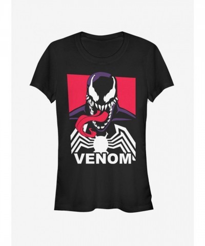 Marvel Tri-Color Venom Women's T-Shirt - Black
