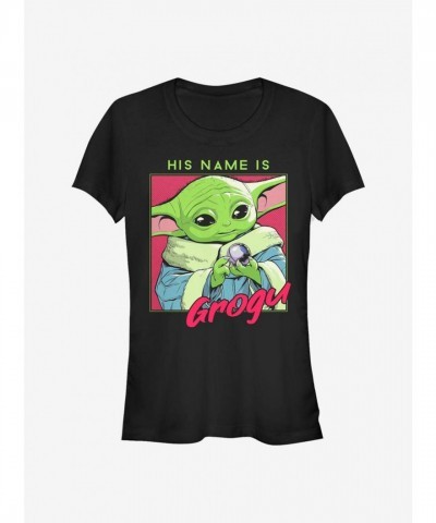 The Mandalorian The Child Graphic T-Shirt for Girls - Black