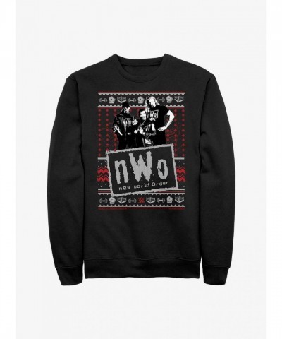 WWE NWO Ugly Christmas Sweater for Men - Black