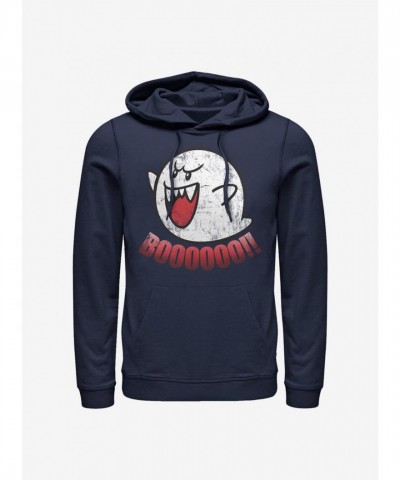 Super Mario Boo Ghost Hoodie for Men - Blue and Comfortable