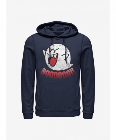 Super Mario Boo Ghost Hoodie for Men - Blue and Comfortable